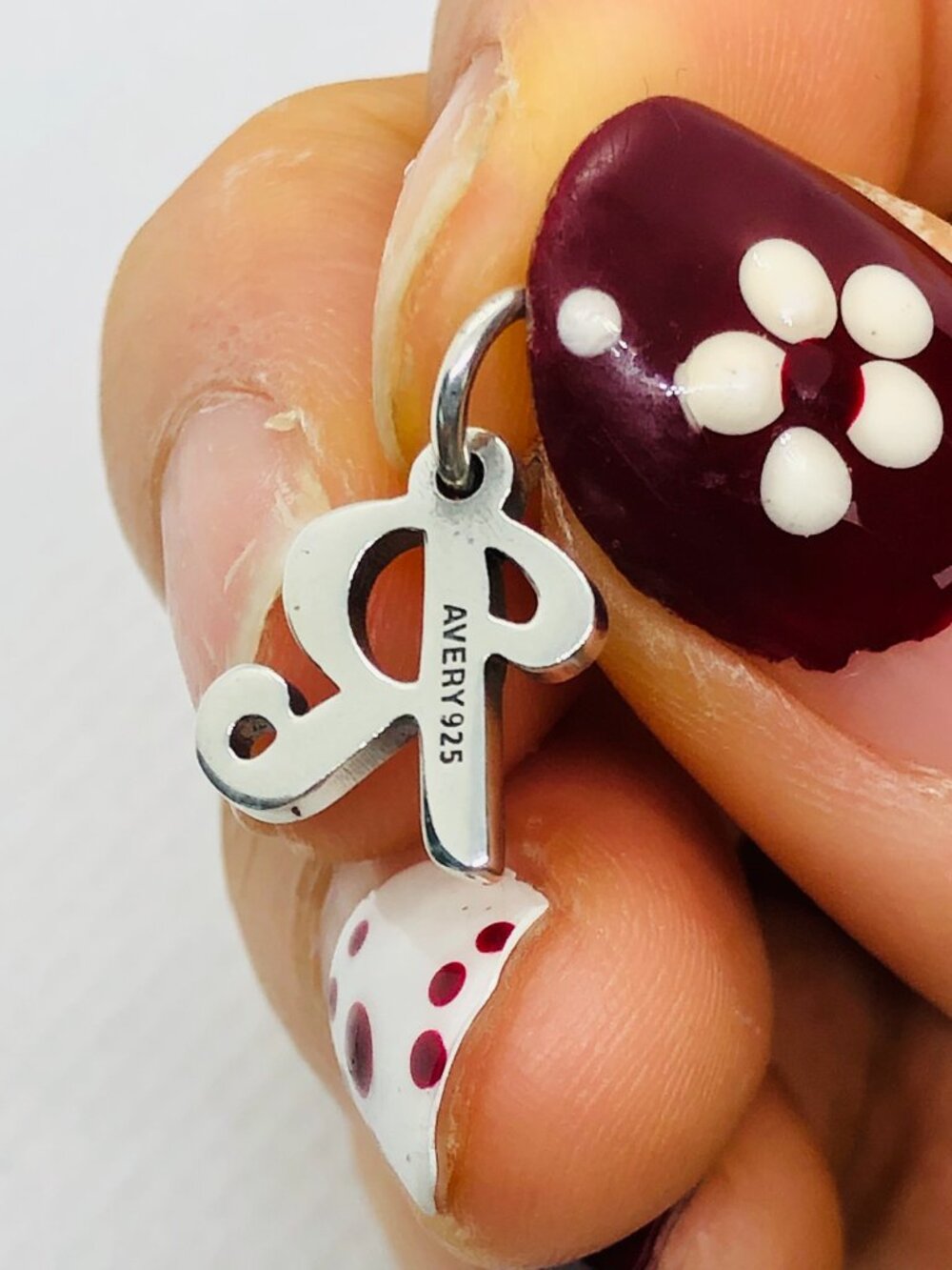 James Avery Script Initial R Charm - Picture 4 of 4